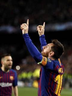 Lionel Messi of FC Barcelona Barca during the UEFA Champions League semi final match between FC Barcelona and Liverpool FC at Camp Nou on May 01, 2019 in Barcelona, Spain UEFA Champions League 2018 2019 xVIxVIxImagesx xMauricexvanxSteenxIVx 14343075