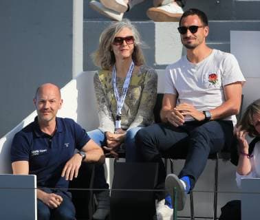 Sport Bilder des Tages 02.05.2019, BMW Open 2019, Muenchen, Tennis ATP Tennis Herren Tour, im Bild: Ulla und Mats Hummels (FCB)