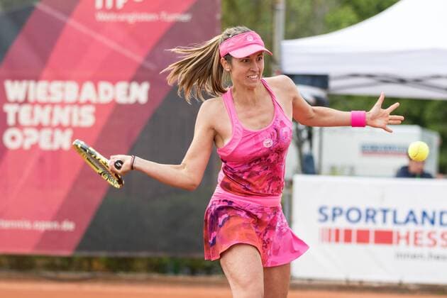 WTO Wiesbaden Tennis Open,02.05.2019,GER,Tennis,Dejana RADANOVIC (SRB) vs. Anna ZAJA (GER) C1G2 im Dejana Radanovic, (SRB) , Eibner-Pressefoto UlrichxScherbaum WTO Wiesbaden Tennis Open Wiesbaden Copyright: xEIBNER UlixScherbaumx EP_USM