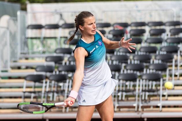 WTO Wiesbaden Tennis Open,02.05.2019,GER,Tennis,Kathinka von Deichmann, (LIE) vs. Arantxa Rus, (NED), C1G3 Court 1 3 im Kathinka Von Deichmann (LIE), Eibner-Pressefoto UlrichxScherbaum WTO Wiesbaden Tennis Open Wiesbaden Copyright: xEIBNER UlixScherbaumx EP_USM