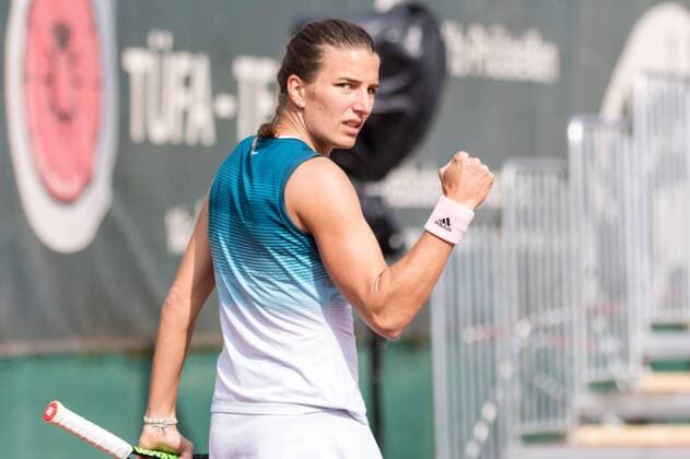 WTO Wiesbaden Tennis Open,02.05.2019,GER,Tennis,Kathinka von Deichmann, (LIE) vs. Arantxa Rus, (NED), C1G3 Court 1 3 im Kathinka Von Deichmann (LIE), Eibner-Pressefoto UlrichxScherbaum WTO Wiesbaden Tennis Open Wiesbaden Copyright: xEIBNER UlixScherbaumx EP_USM