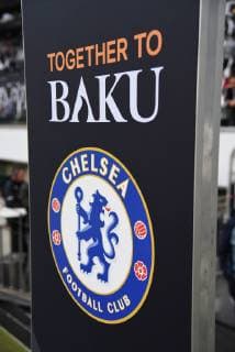 02.05.2019 GER, Frankfurt am Main, Commerzbankarena Europa-League Hinspiel des Europa-League-Halbfinals Eintracht Frankfurt gegen FC Chelsea Symbolbild Together to Baku - Chelsea emspor, DFL regulations prohibit any use of photographs as image sequences and or quasi-video