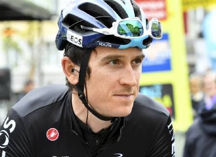 03.05.2019 Romont , 73.Tour de Romandie .3.Etappe Romont - Romont .Im Bild : Geraint Thomas (GBR) Team Ineos Einzelbild Aktion Radsport Radrennen