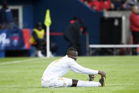 14 IGNATIUS GANAGO (NICE) - DECEPTION - BLESSURE FOOTBALL : Paris SG vs Nice - Ligue 1 Conforama - 04 05 2019 FEP Panoramic 