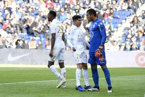 JOIE - 40 WALTER BENITEZ (NICE) - 20 YOUCEF ATAL (NICE) FOOTBALL : Paris SG vs Nice - Ligue 1 Conforama - 04 05 2019 FEP Panoramic 