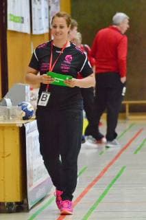 Tessa Bremmer (Trainerin HSG Bad Wildungen) Bensheim Flames vs HSG Bad Wildungen 35:30 Handball-Bundesliga Frauen Bensheim Copyright: xEIBNER Bienefeldx EP_MBD