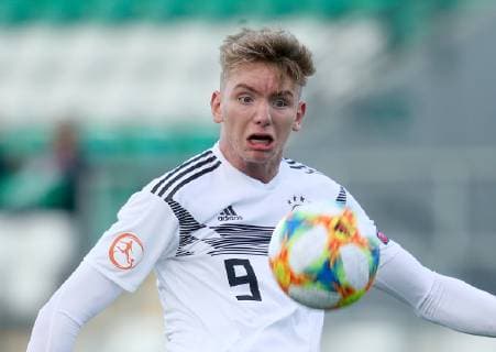 UEFA European Under-17 Championship Group D, Tallaght Stadium, Dublin 4 5 2019 Germany U17 U 17 vs Italy U17 Germany s Nick Woltemade Nick Woltemade 4 5 2019  Copyright: x©INPHO OisinxKeniryx inpho_01544906