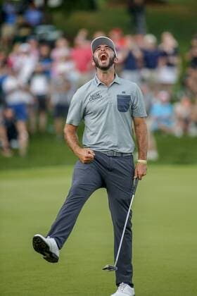 Sport Themen der Woche KW18 Sport Bilder des Tages Max Homa reacts as he wins the Wells Fargo Championship in Charlotte in Charlotte in Charlotte, North Carolina on May 5, 2019.  CHP2019050528 NELLxREDMOND