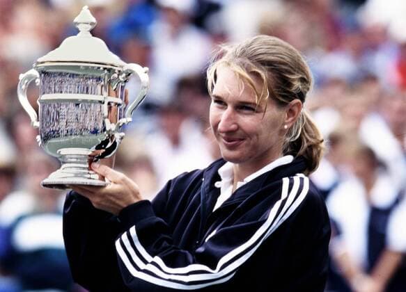 GRAF Stefanie Steffi GER Siegerin Frauen Finale gegen SELES Monika Tennis US Open New York 1995 am 9. September 1995 in New York