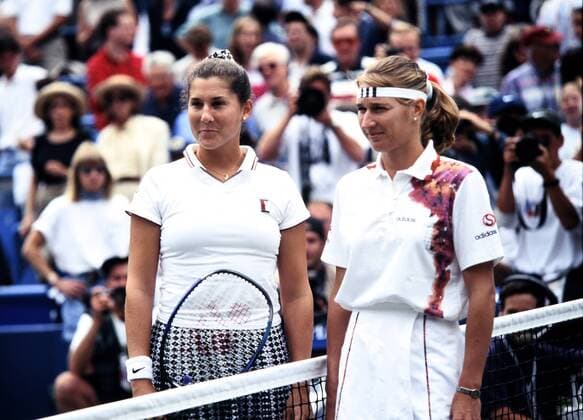 GRAF Stefanie Steffi GER Siegerin Frauen Finale gegen SELES Monika Tennis US Open New York 1995 am 9. September 1995 in New York
