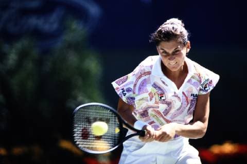 SELES Monica SRB Siegerin Frauen Finale gegen GRAF Stefanie Steffi Tennis Australien Open Grand Slam 1993 am 30. Januar 1993 in Melbourne