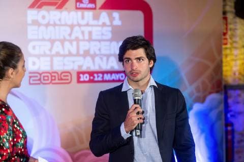 Spanish Formula One driver Carlos Sainz Jr of McLaren Renault participates during the presentation of Spanish F1 Grand Prix 2019 in Madrid, Spain, 06 May 2019. Spanish F1 Grand Prix 2019 will be held next 12 May at Circuit de Barcelona-Catalunya in Barcelona. Spanish F1 Grand Prix 2019 presentation in Madrid !ACHTUNG: NUR REDAKTIONELLE NUTZUNG!  Copyright: xRodrigoxJimenezx GRAF4886 20190506-636927710637459111
