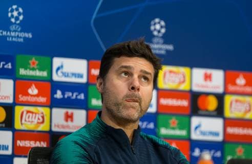 Spurs Manager Mauricio Pochettino during the training & press conference PK Pressekonferenz ahead of the Champions League semi-final 2nd league match between Ajax & Tottenham Hotspur at Johan Cruyff Arena, ArenA Boulevard 1, 1101 AX Amsterdam, Netherlands on 7 May 2019. Copyright: xAndyxRowlandx PMI-2815-0010