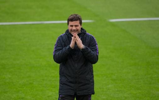 Spurs Manager Mauricio Pochettino during the training & press conference PK Pressekonferenz ahead of the Champions League semi-final 2nd league match between Ajax & Tottenham Hotspur at Johan Cruyff Arena, ArenA Boulevard 1, 1101 AX Amsterdam, Netherlands on 7 May 2019. Copyright: xAndyxRowlandx PMI-2815-0017