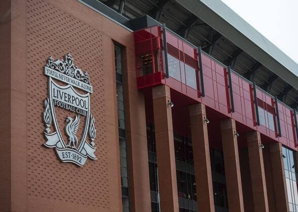 Liverpool, United Kingdom, 07.05.2019, UEFA Champions League - 2018 19 Season, Halbfinale, 2. Runde, FC Liverpool - FC Barcelona Barca Exterior view of the stadium ( DeFodi056