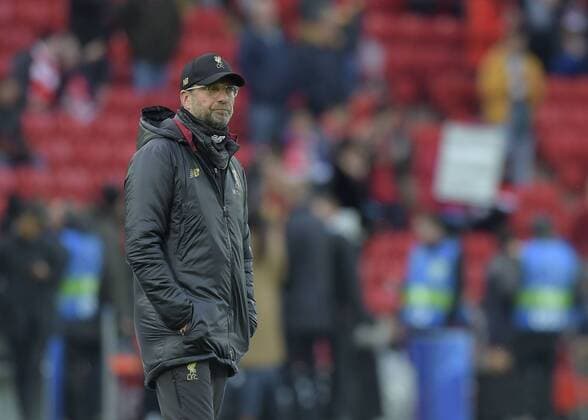 Liverpool, United Kingdom, 07.05.2019, UEFA Champions League - 2018 19 Season, Halbfinale, 2. Runde, FC Liverpool - FC Barcelona Barca Head coach Juergen Klopp (Liverpool) looks on ( DeFodi056