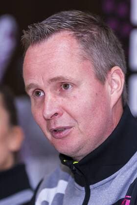 Stuttgart, Deutschland 07. Mai 2019: HBF - Final 4 - Pressekonferenz Trainer Andre Fuhr (Tus Metzingen) Stuttgart Porsche Arena Baden-Württemberg Deutschland