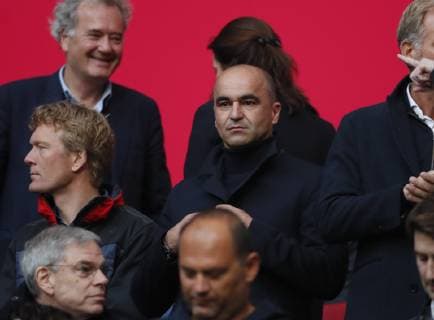 Belgium team manager Roberto Martinez during the UEFA Champions League match at the Johan Cruyff Arena, Amsterdam. Picture date: 8th May 2019. Picture credit should read: David Klein Sportimage EDITORIAL USE ONLY. No use with unauthorised audio, video, data, fixture lists, club league logos or live services. Online in-match use limited to 120 images, no video emulation. No use in betting, games or single club league player publications. SPI-0075-0026