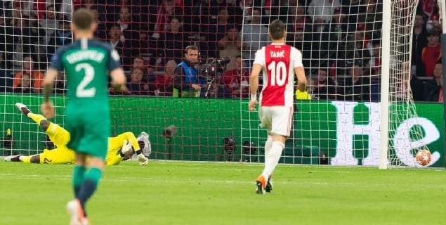 Amsterdam, Netherlands, 08.05.2019, UEFA Champions League - 2018 19 Season, Halbfinale, Semi-finals, 2nd leg, Ajax Amsterdam - Tottenham Hotspur FC, Lucas Moura (Tottenham Hotspur) TOR zum 2:1, scores his team s first goal ( DeFodi001