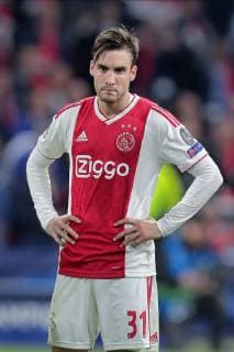 AMSTERDAM, 08-05-2019 Stadium Johan CruyffArena, Season 2018 2019 Champions League semi final second leg. Ajax goalkeeper Nicolas Tagliafico dejected after the game Ajax - Tottenham Hotspur . Ajax - Tottenham Hotspur  x3350958x Copyright: