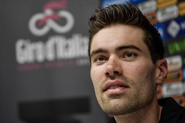 Photo Marco Alpozzi - LaPresse May 09, 2019 Riccione (Italy) Cycling Giro d Italia 2019 - 102th edition - Sunweb press conference PK Pressekonferenz In the pic:Tom Dumoulin  Copyright: xMarcoxAlpozzi LaPressex
