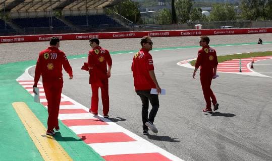 Barcelona, Spain, 09.05.2019, Formel 1, Formula 1, Spain Grand Prix, Sebastian Vettel (GER 5), Scuderia Ferrari Mission Winnow ( DeFodi506