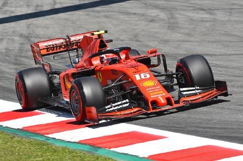 10.05.2019, xekx, FIA Formel 1, Großer Preis von Spanien 2019 - Freies Training emspor, Charles Leclerc (Ferrari) (DFL DFB REGULATIONS PROHIBIT ANY USE OF PHOTOGRAPHS as IMAGE SEQUENCES and or QUASI-VIDEO) Barcelona