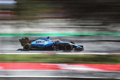 10.05.2019, xekx, FIA Formel 1, Großer Preis von Spanien 2019 - Freies Training emspor, George Russell (Williams Racing) (DFL DFB REGULATIONS PROHIBIT ANY USE OF PHOTOGRAPHS as IMAGE SEQUENCES and or QUASI-VIDEO) Barcelona