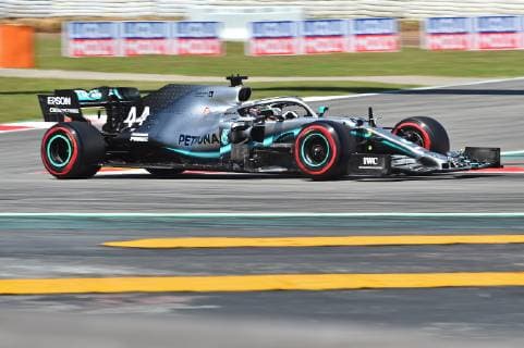 10.05.2019, xekx, FIA Formel 1, Großer Preis von Spanien 2019 - Freies Training emspor, Lewis Hamilton (Mercedes-AMG Petronas) (DFL DFB REGULATIONS PROHIBIT ANY USE OF PHOTOGRAPHS as IMAGE SEQUENCES and or QUASI-VIDEO) Barcelona