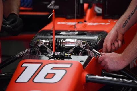 The nose of the car of Charles Leclerc, Ferrari SF90 FORMULE 1 : Grand Prix d Espagne - 10 05 2019 MPSAGENCY PANORAMIC 