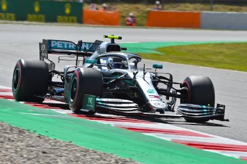 10.05.2019, xekx, FIA Formel 1, Großer Preis von Spanien 2019 - Freies Training emspor, Valtteri Bottas (Mercedes-AMG Petronas) (DFL DFB REGULATIONS PROHIBIT ANY USE OF PHOTOGRAPHS as IMAGE SEQUENCES and or QUASI-VIDEO) Barcelona