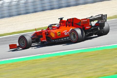 10.05.2019, xekx, FIA Formel 1, Großer Preis von Spanien 2019 - Freies Training emspor, Sebastian Vettel (Ferrari) (DFL DFB REGULATIONS PROHIBIT ANY USE OF PHOTOGRAPHS as IMAGE SEQUENCES and or QUASI-VIDEO) Barcelona