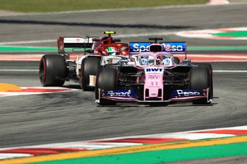 10th May 2019, Circuit de Barcelona-Catalunya, Barcelona, Spain; Formula One Grand Prix of Spain, Friday free practice; SportPesa Racing Point, Sergio Perez  ActionPlus12133269 Octane