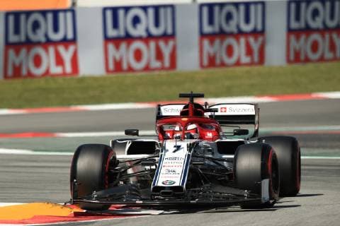10th May 2019, Circuit de Barcelona-Catalunya, Barcelona, Spain; Formula One Grand Prix of Spain, Friday free practice; Alfa Romeo F1 Team, Kimi Raikkonen  ActionPlus12133255 Octane