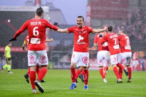 JOIE - 11 EDOUARD BUTIN (BRE) FOOTBALL : Brest vs Niort - Dominos Ligue 2 - 10 05 2019 FEP Panoramic 