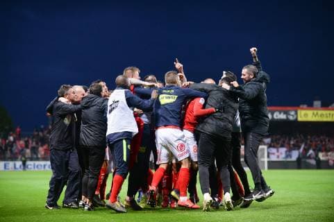 JOIE - EQUIPE DE FOOTBALL DE BREST FOOTBALL : Brest vs Niort - Dominos Ligue 2 - 10 05 2019 FEP Panoramic 