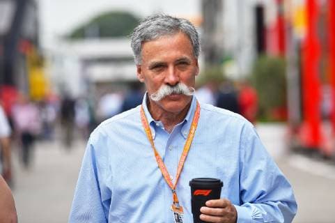 11.05.2019, xekx, FIA Formel 1, Großer Preis von Spanien 2019 - Qualifying emspor, Chase Carey (Executive Chairman, Formula One Group) (DFL DFB REGULATIONS PROHIBIT ANY USE OF PHOTOGRAPHS as IMAGE SEQUENCES and or QUASI-VIDEO) Barcelona