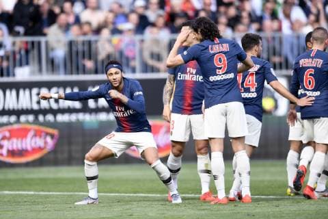 JOIE - 10 NEYMAR JR (PSG) FOOTBALL : Angers vs Paris SG - Ligue 1 Conforama - 11 05 2019 AnthonyBIBARD FEP Panoramic 