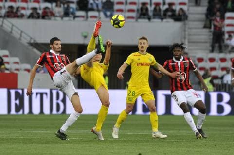 Pierre Lees Melou (OGC Nice) FOOTBALL : OGC Nice vs FC Nantes - Ligue 1 conforama - Nice - 11 05 2019 NorbertScanella Panoramic 