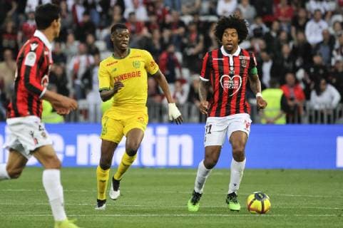 Bonfim Dante (OGC Nice) - Kalifa Coulibaly (FC Nantes) FOOTBALL : OGC Nice vs FC Nantes - Ligue 1 conforama - Nice - 11 05 2019 NorbertScanella Panoramic 
