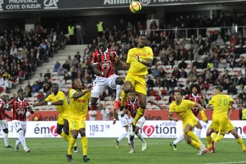 Malang Sarr (OGC Nice) - Abdoulaye Toure (FC Nantes) FOOTBALL : OGC Nice vs FC Nantes - Ligue 1 conforama - Nice - 11 05 2019 NorbertScanella Panoramic 
