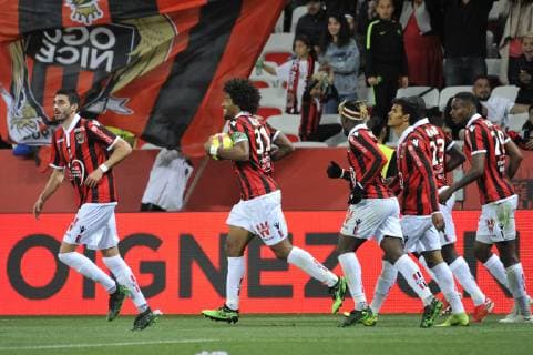 Dante (OGC Nice) - joie equipe de l OGC Nice FOOTBALL : OGC Nice vs FC Nantes - Ligue 1 conforama - Nice - 11 05 2019 NorbertScanella Panoramic 