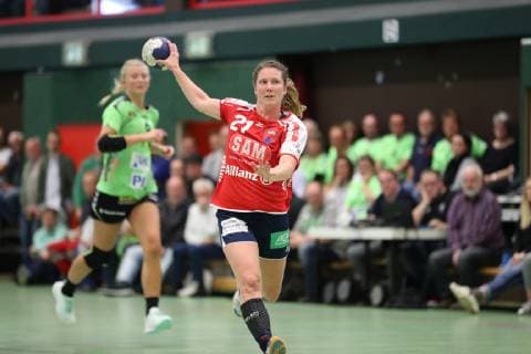 Saskia Putzke (Nr.21, SG H2Ku Herrenberg) TSV Nord Harrislee vs SG H2Ku Herrenberg, Handball, 2.Bundesliga Frauen, 11.05.19 Harrislee Copyright: xEIBNER Mario_Kobergx EP_eer