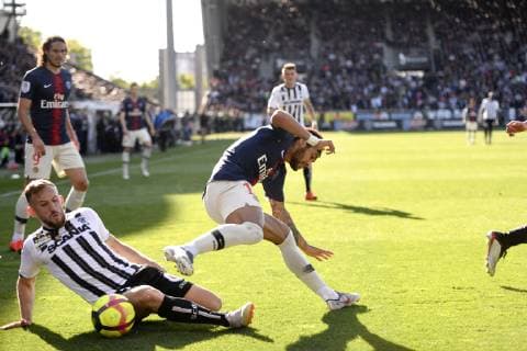 10 NEYMAR JR (PSG) - 20 FLAVIEN TAIT (SCO) FOOTBALL : Angers vs Paris SG - Ligue 1 Conforama - 11 05 2019 AnthonyBIBARD FEP Panoramic 