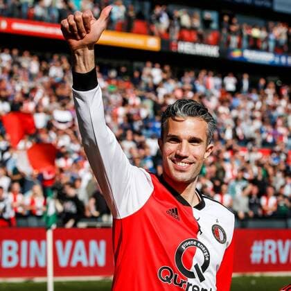 Sport Themen der Woche KW19 ROTTERDAM , Netherlands , 12-05-2019 , Stadium De Kuip , Dutch Football , Season 2018 2019 , Eredivisie , Feyenoord - ADO Den Haag , Final Result 0-2 , Feyenoord player Robin van Persie says goodbye to the fans after the match Feyenoord - ADO  x3380515x Copyright:
