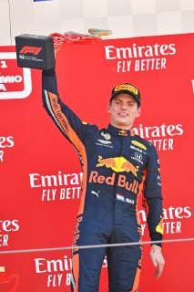 12.05.2019, xekx, FIA Formel 1, Großer Preis von Spanien 2019 - Rennen emspor, 3. Platz Max Verstappen (Aston Martin Red Bull Racing) (DFL DFB REGULATIONS PROHIBIT ANY USE OF PHOTOGRAPHS as IMAGE SEQUENCES and or QUASI-VIDEO) Barcelona