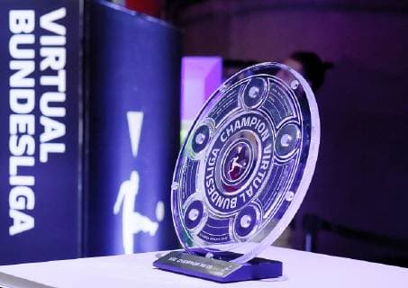 12.05.2019, xlakx, Esports VBL, Grand Final - in Berlin 2019 emspor, v.l.Meisterschale eSports Virtual Bundesliga (DFL DFB REGULATIONS PROHIBIT ANY USE OF PHOTOGRAPHS as IMAGE SEQUENCES and or QUASI-VIDEO) Berlin *** 12 05 2019 xlakx Esports VBL Grand Final in Berlin 2019 emspor v l Champions Cup eSports Virtual Bundesliga DFL DFB REGULATIONS PROHIBIT ANY USE OF PHOTOGRAPHS as IMAGE SEQUENCES and or QUASI VIDEO Berlin