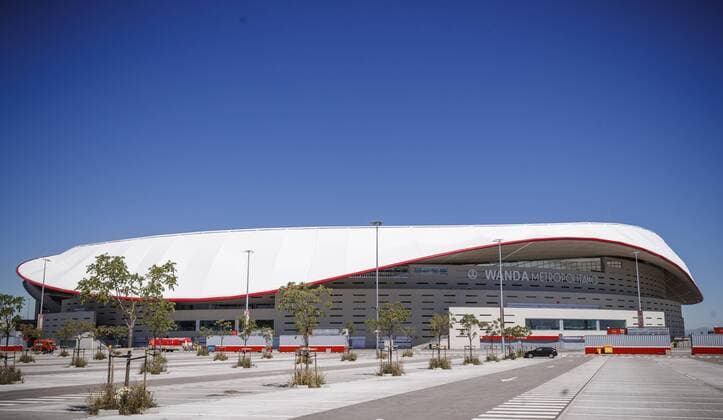 Madrid, Spain, 13.05.2019, Open Media Day in the Wanda Metropolitano, stadium of Atletico de Madrid, Exterior view of the stadium ( Defodi-Madrid, Spain, 13.05.2019, Open Media Day in the Wanda Metropolitano, stadium of Atletico de Madrid, Exterior view of the stadium ( Defodi-09-523-097226 DeFodi523