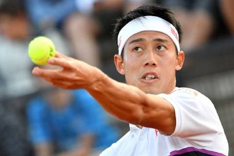 Sport Bilder des Tages Kei Nishikori of Japan in action during the match won against Jan-Lennard Struff of Germany Roma 16 05 2019 Foro Italico Internazionali BNL D Italia Italian Open Photo Andrea Staccioli Insidefoto stacciolixbaldassarre