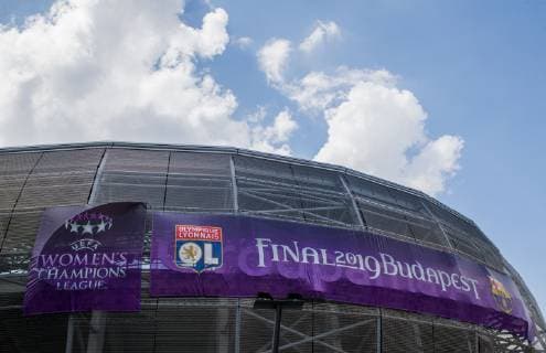 18th May 2019, Groupama Arena, Budapest, Hungary; UEFA Womens Champions League Final, Lyon versus Barcelona; A view of the stadium before the match  ActionPlus12135600 NikolaxKrstic